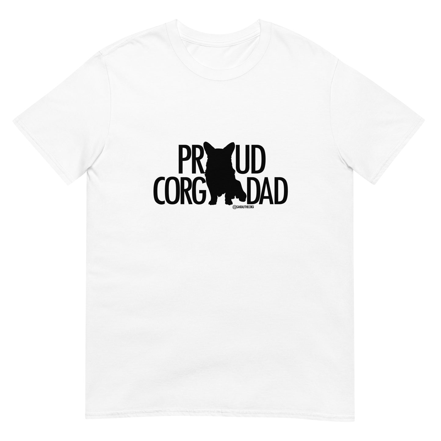 Proud Corgi Dad - Dark Font - Short-Sleeve Unisex T-Shirt