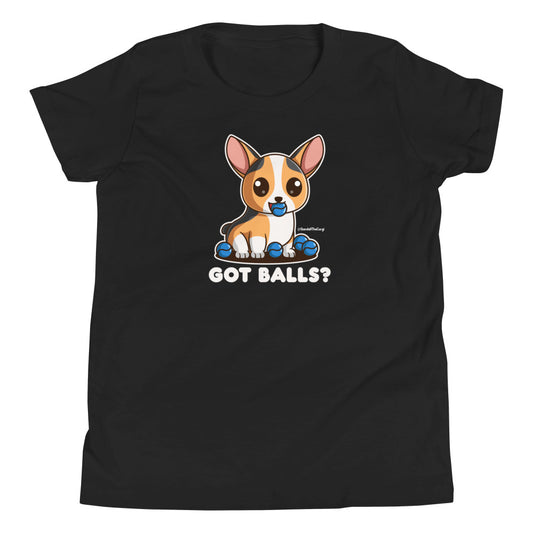 Corgi Got Balls? - Light Font - Youth Short Sleeve T-Shirt